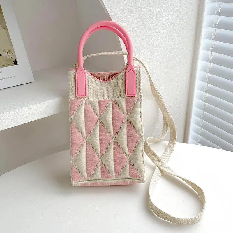Love Mini Knit Shoulder Crossbody Bag - Bellarte Enchanté Love Mini Knit Shoulder Crossbody Bag